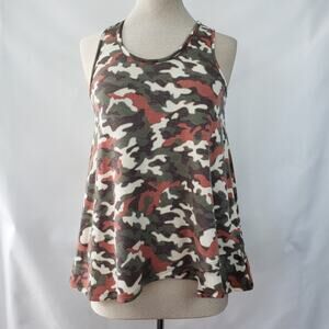 Chris & Carol camo racer back swing tank NWT